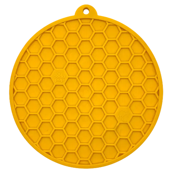 Honeycomb Design emat - Enrichment Lick Mat For Dogs and Cats - With Suction Cups | USA Made