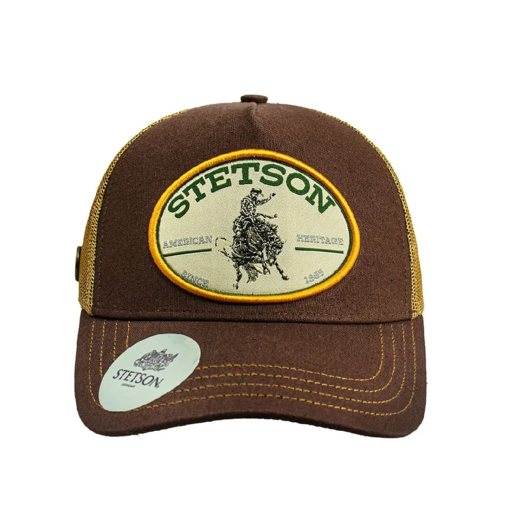 Authentic Stetson Trucker Hat – Western Mesh Cap STS08 Authentic Stetson Trucker Hat – Western Mesh Cap STS08