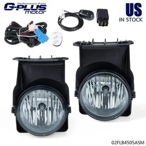 Lens Fog Lights+Wiring+Switch Kit Fit For 03-06 GMC Sierra 1500 2500 3500 New