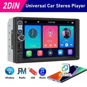 2din Universal Car Mp5 Player, HD Touchscreen Bluetooth-compatible Audio Video Host, High-Definition Multimedia Entertainment System, Car Display Screen