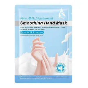 Anti-Aging Hand Mask Goat Milk Nicotinamide Smoothing Hand Mask - Moisturizing & Brightening Hand Spa for Soft, Tender Skin