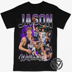 Jason Williams T-shirt For Men Women, For Fans Unisex Casual Streetswear Top Sacramento Kings NB4 Basketball