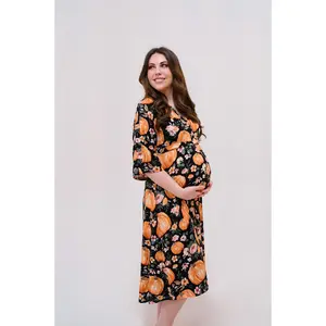 Amelia Labor & Postpartum Gown Harvest Floral