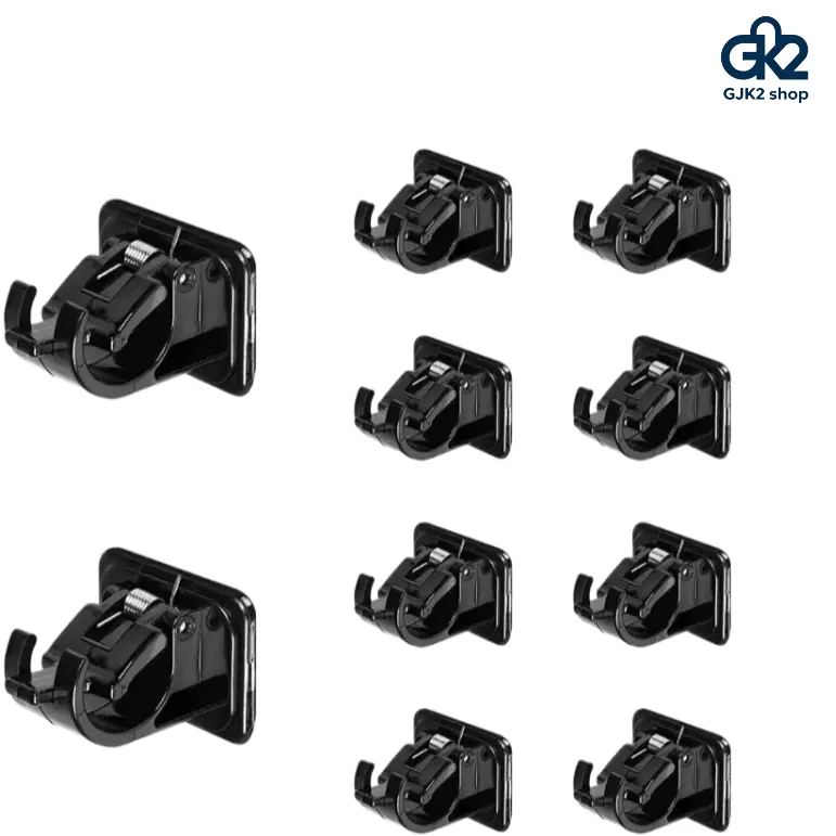 Viral TikTok No Drill Curtain Rod Holder, Self-Adhesive Curtain Rod Bracket, Damage-Free Wall Mount for Curtain & Towel Rod, Fits Up to 2.3cm/0.91in Diameter Rods