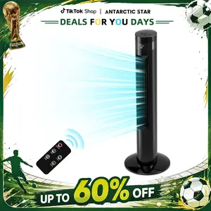 【DealsForYouDays】Antarctic Star Tower Fan - Portable Electric Oscillating Tower Fan, Remote-Operated, Adjustable & Multi-Speed, 12H Timer, Quiet Floor-Mounted for Bedroom, Office, Adjustable Speed Fan, Oscillating Tower Fans