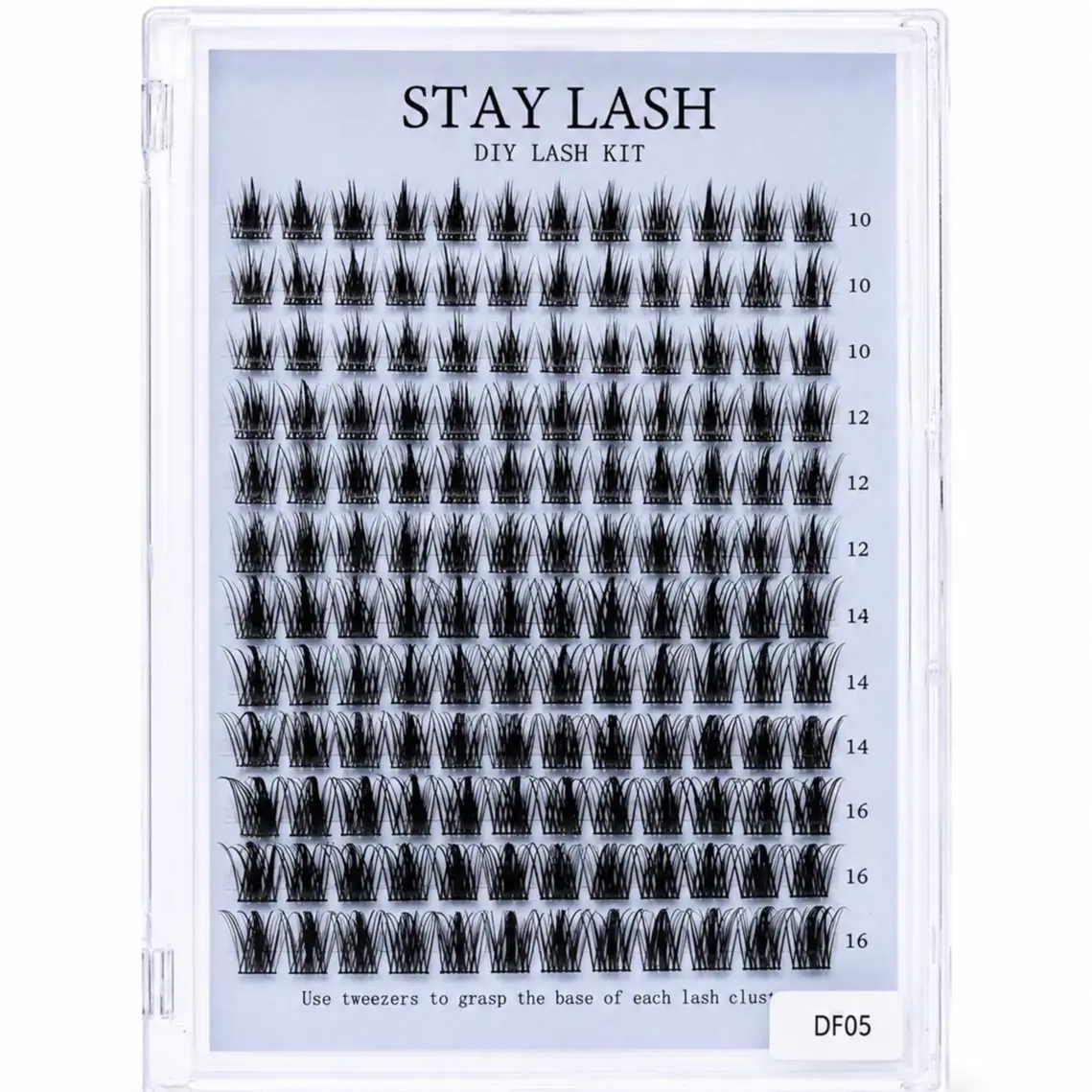 STAY LASH Flutter DIY Lash Clusters | Natural Wispy Reusable Lash Extensions | Mixed Length 10-16mm