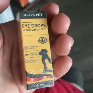 OLITE PET Eye Wash For Pets - Gentle Daily Cleansing Drops For Tear Stains & Discharge In Cats & Dogs - Suitable For All Pet Types