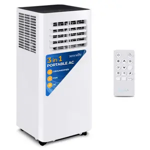 Portable Air Conditioner 10,000 BTU WiFi Control, Dehumidifier, White