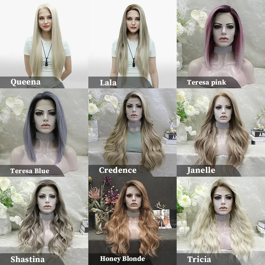 IMstyle 2 Free Part Lace Wigs Box Beginner Friendly Daily Wear Lace Front Synthetic Wig
