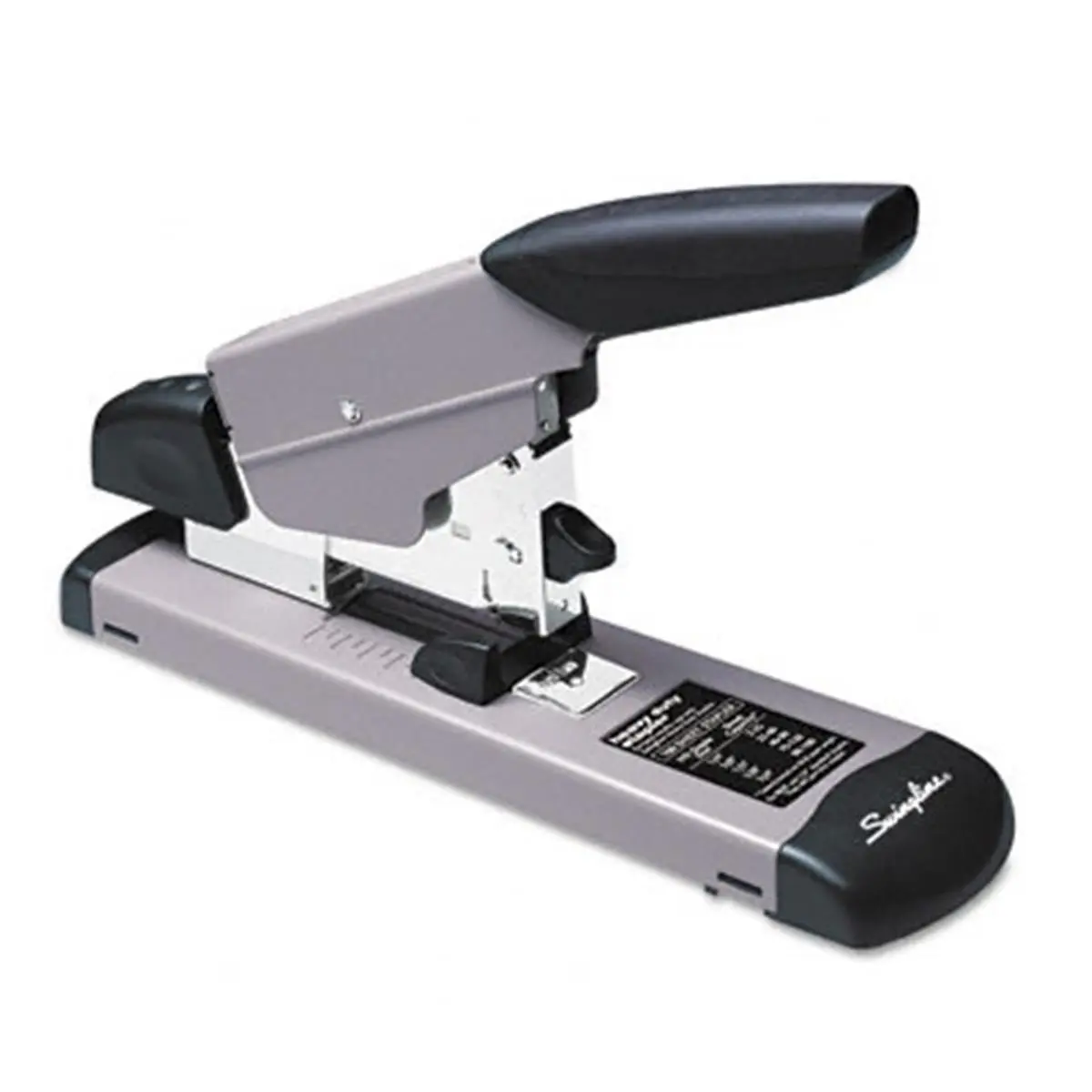 212 MAIN Heavy-Duty Desktop Metal Stapler, 160-Sheet Capacity, 2 5/8" Throat Depth, Jam Clearing Mechanism, Larger Base for Added Stability, Black/Gray