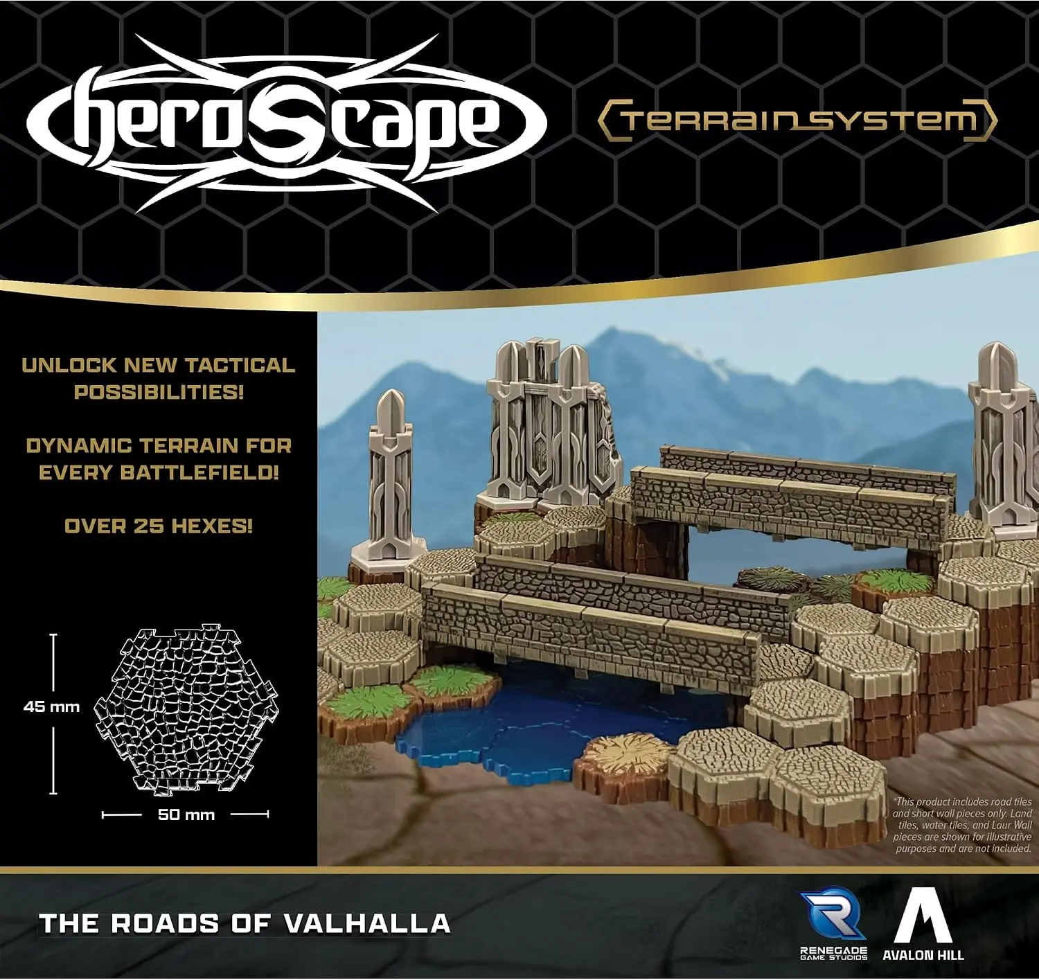 Renegade Game Studios Heroscape Roads of Valhalla Terrain Expansion board game