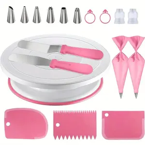 18pcs,Cake Decorating Set, For Beginners And Professionals DIY Cake Making, Buttercream Cookie, Baking Tools,Kitchen Accessories