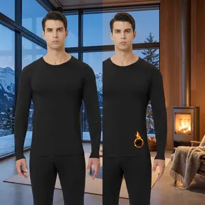 Men's Thermal Fleece Lined Long Sleeve T-Shirt - 1/2/4 Pcs Pack Athletic Base Layer Long John Shirts for Men Comfortable Warm Winter Thermal Underwear Perfect for Outdoor Sports Hiking Skiing Cold Weather Layering
