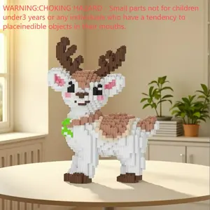 2026 New Deer Puzzle Building Blocks, Office Desktop Decoration, Teen DIY Manual Assembly, Safe Eco-Friendly Material, Perfect Gift