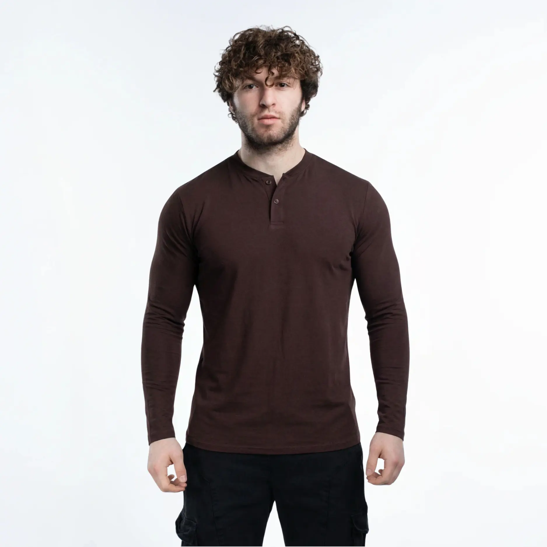 Long Sleeve 1PK Chocolate Brown 