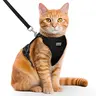 Cat and Kitten Harness and Leash Set, Adjustable Soft Anti-Escape Vest with Reflective Straps and Breathable Design, Easy-Control Safety Walking Harness for Cats