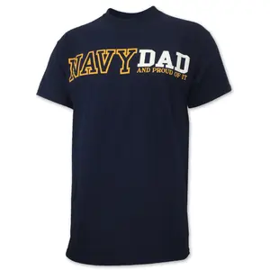 Armed Forces Gear Men's Proud Navy Dad T-Shirt, Navy Color Men's Top