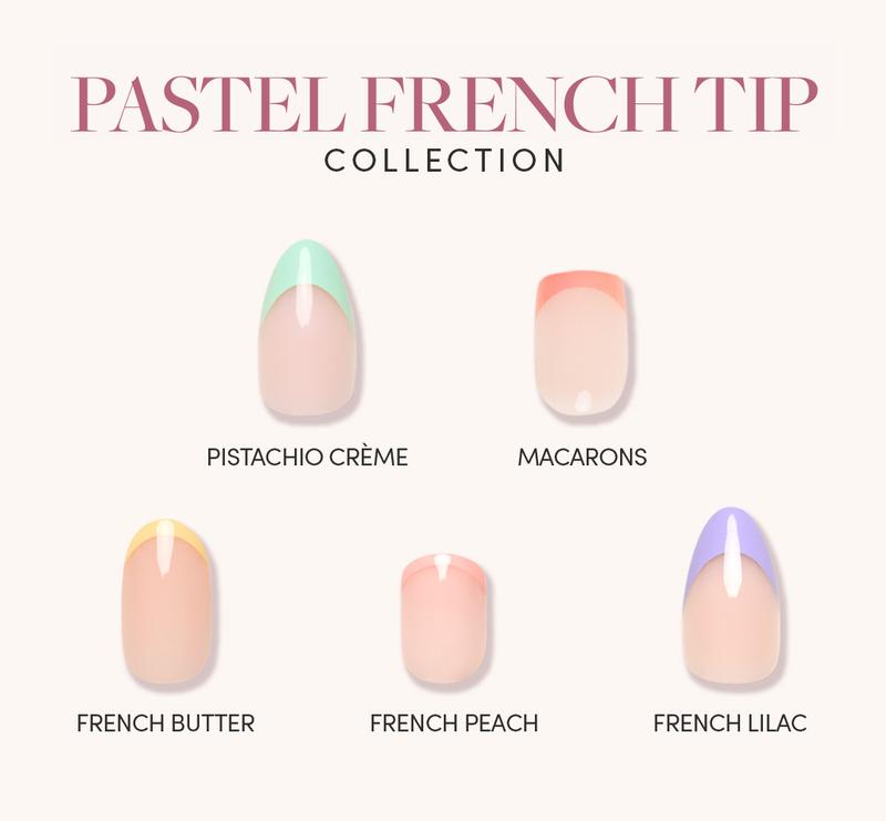 Glamnetic Pastel French Tip Press On Nail Collection