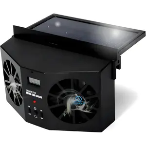 Solar Car Fan, Car Exhaust Fan, Car Radiator Fan, Energy Saving Air Vent Air Purifiers Car Ventilator, Solar Car Front/Rear Window Exhaust Fan,car essentials,detailing products