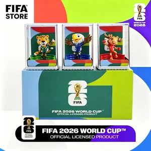 FIFA 2026 World Cup Set of 3 Collectible Mascot Figurines toys Clutch, Zayu and Maple