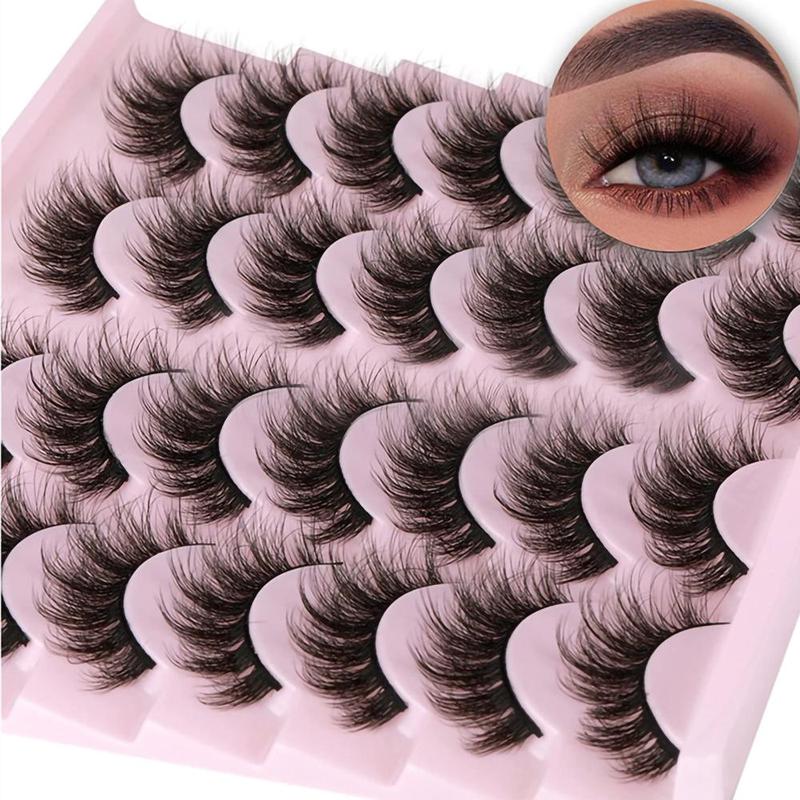 14 Pairs 3D Mink Lashes Faux Mink Fluffy Lash Soft Full Thick Wispy ...