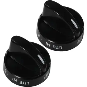 316442513   Stove Knob Black Gas Oven Range Control Assembly Compatible with Frigidaire, Kenmore, Sears Burner (2PACK)