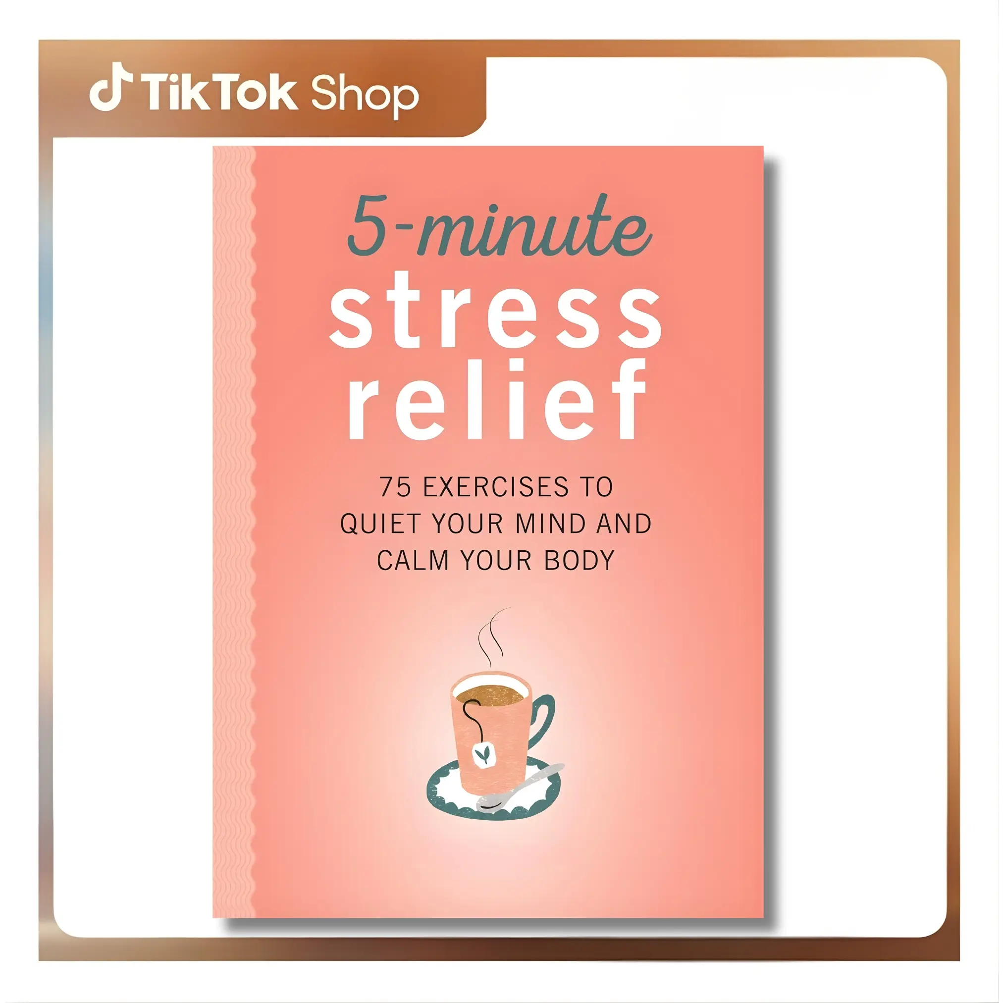 Stress Relief English Paperback - Callisto by Elena Welsh PhD, 5-Minute Easy-to-Use Advice, 75 Fast Solutions Exercises for All Kinds of Stress, Quiet Mind, Calm Body, 228 Pages, for Home & Travel