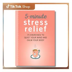 Stress Relief English Paperback - Callisto by Elena Welsh PhD, 5-Minute Easy-to-Use Advice, 75 Fast Solutions Exercises for All Kinds of Stress, Quiet Mind, Calm Body, 228 Pages, for Home & Travel