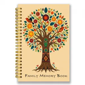 1 Genealogy Research Notebook & Family History Organization Book - A5 spiral-bound, the perfect gift for genealogy enthusiasts and family history researchers, featuring labeled sections for organized record-keeping.