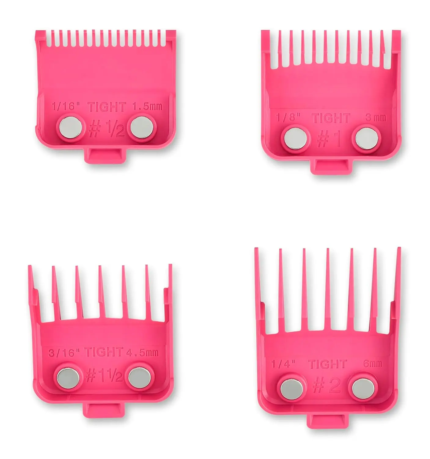 StyleCraft Barber DUB Tight Double Neodymium Plastic Clipper Guards, 4-Pack Assorted Sizes StyleCraft Barber DUB Tight Double Neodymium Plastic Clipper Guards, 4-Pack Assorted Sizes
