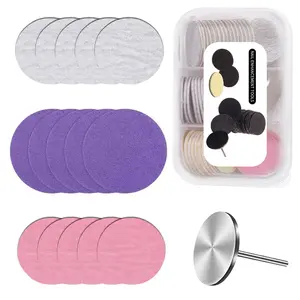 60pcs Pedicure Sanding Paper Discs Set Nail Sanding Bits for Foot File Callus Sander for Feet Scrubber Dead Skin Nail Drill Bit Grinder Sandpaper