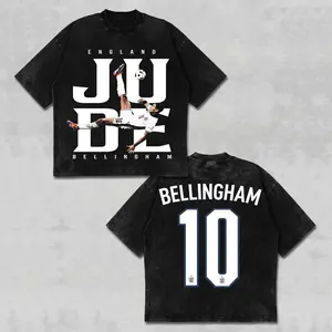 [FREE SHIP] Comfort Colors Jude Bellingham T-Shirt, England Number 10 Tee, JUDE Soccer Graphic Top, England Football Shirt, ENG Midfielder National Team Merch, Vintage Acid Wash Three Lions Apparel