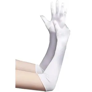 White Extra Long Satin Gloves White Extra Long Satin Gloves