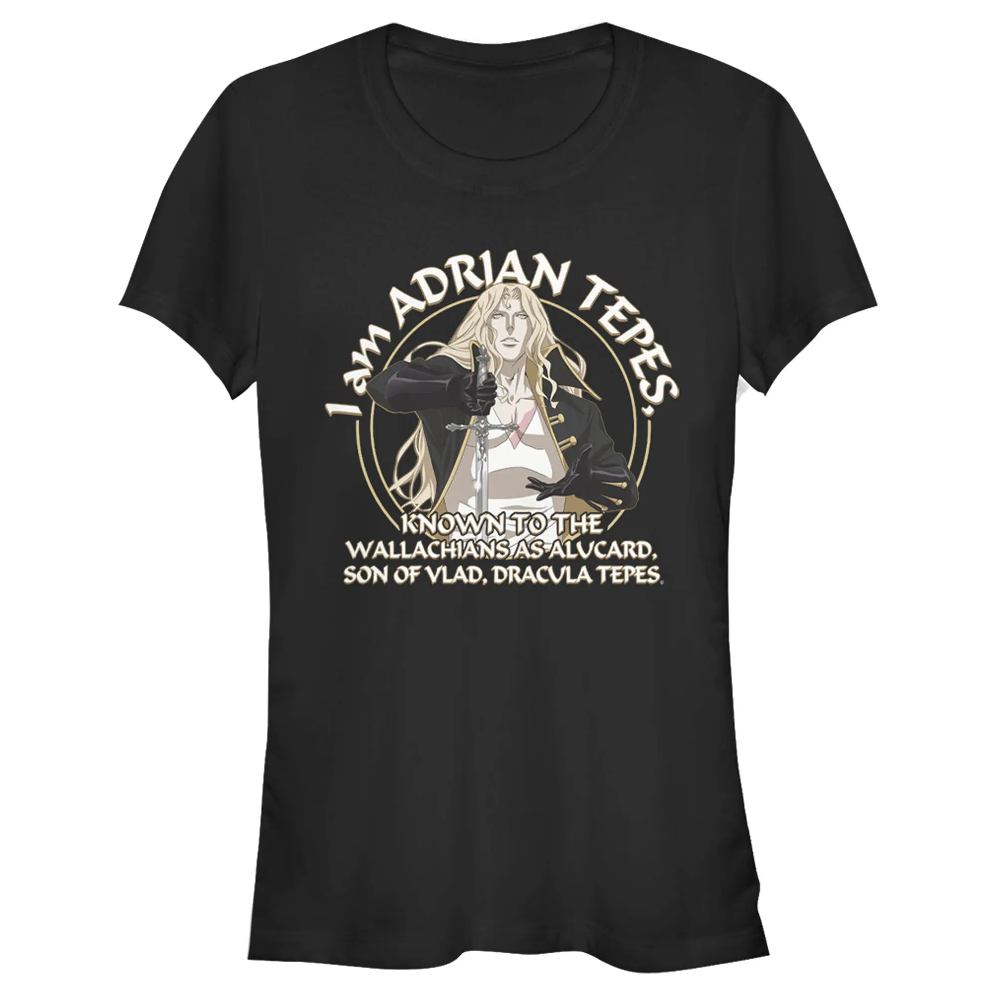 Juniors Womens Castlevania Alucard Son of Dracula T-Shirt