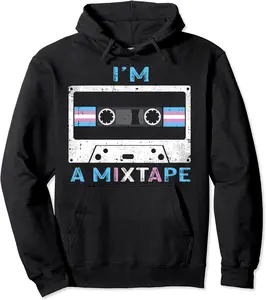 Im A Mixtape Transgender Pride Flag LGBTQ Retro LGBT Gift Pullover Hoodie - Lydiagarcia Shop 64B08CV5GK63