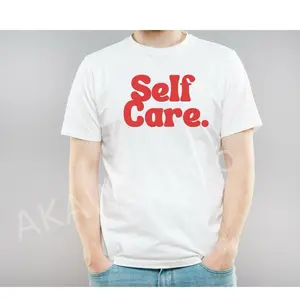 Self Care Casual Tees - Relax Unisex Top with trendy Design, Short Sleeve, Top Quality Fabric - Tshirt Streetwear Comfort Summer Cotton