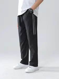 Boys' Casual Elastic Waist Comfortable Activity Pants, Breathable Running Sports Leisure Pants with Pockets, Track Pants, Sports Clothing, Spring Summer Outdoor Clothes