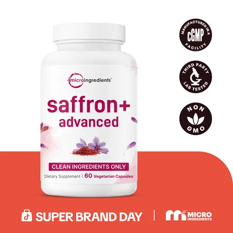 Micro Ingredients Saffron+ Advanced Supplements Veggie Capsules