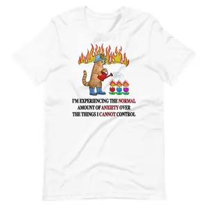 Normal Anxiety Unisex t-shirt (Not Embroidered), Clean Girl / Clean Guy Everyday Tee, Wardrobe Staple, #tshirt #tshirtoutfit #viraltee #outfitinspo #streetstyle #everydayfit #minimalstyle #summertee #tiktokshopfinds #trendalert