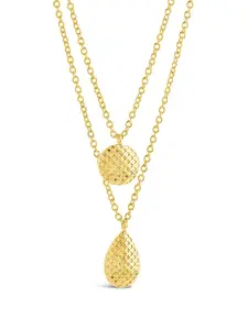 Aldari Textured Layered Chain Necklace