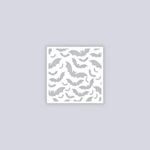Bats Square Clay Stencil
