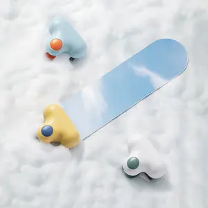 Small T-Shaped Mirror Cleaning Tool Magic ABS TPR Glass Sponge Wipe for Sink Mirror Surface Decontamination Descaling Wall Brush Box Lightweight Durable