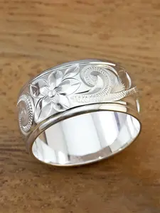 Vintage Flower Engraved Ring for Women, Western Jewelry, Fashion Jewelry for Party, Daily Decor, Trendy All-match & Exquisite Jewelry for Birthday Gift, Wedding Ring, Fashion Engagement Rings, Trendy Jewellery Accessories, Statement Rings
