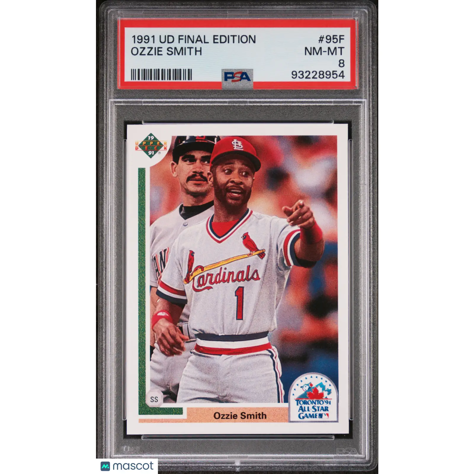 Ozzie Smith PSA 1991 Upper Deck Final Edition #95F 8 93228954