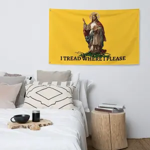 Christ Our King - I TREAD WHERE I PLEASE #Flag Horizontal