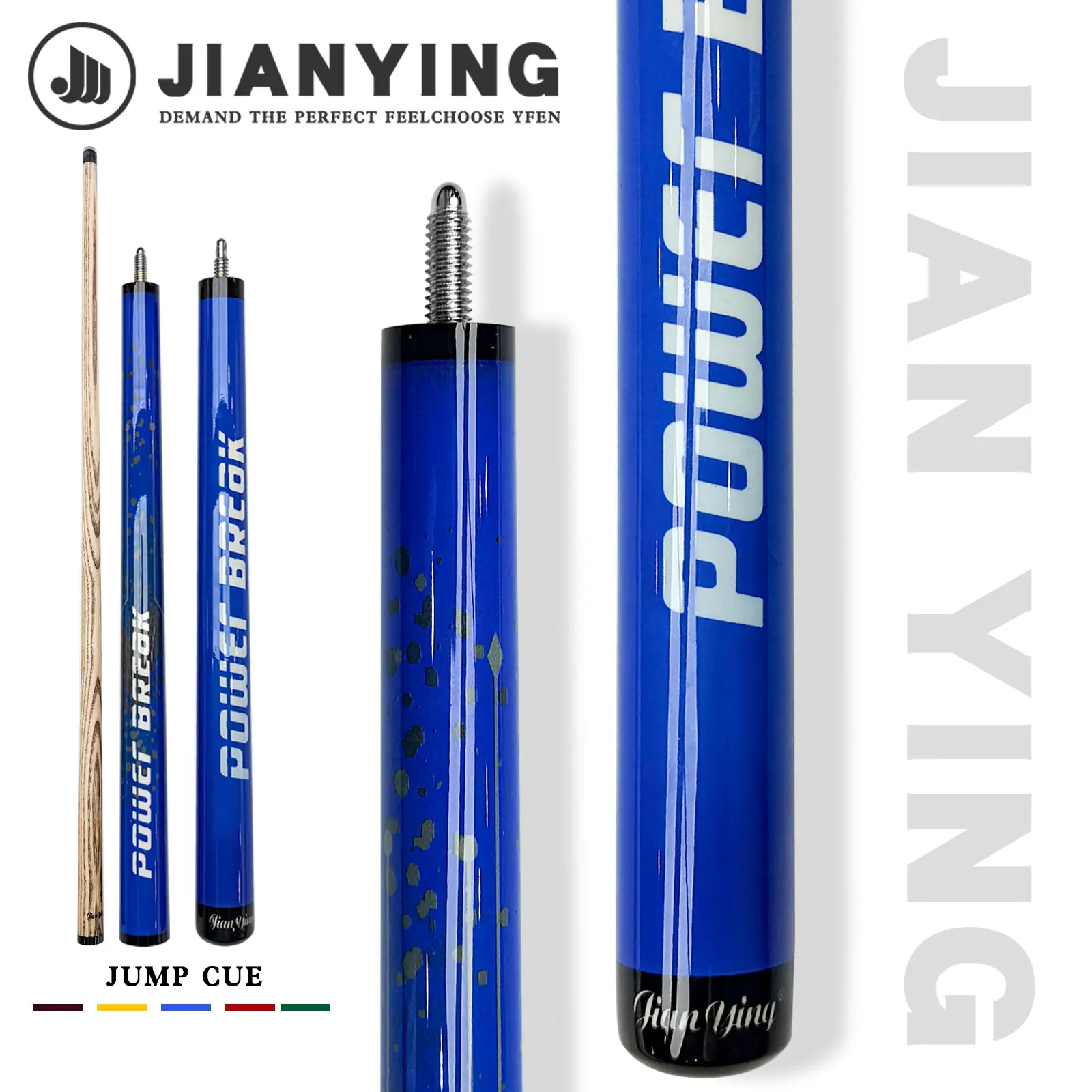 prick stroke and break cues 3 parts - 143 cm /56.2 inches - Clubhead: 1.4 cm /0.55 inches - Weight: 19-21 ounces - Wooden shaft