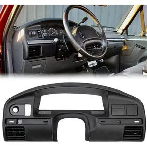 Fit For 94-96 Ford F150 F250 F350 Dashboard Panel Bezel Instrument Cluster Trim