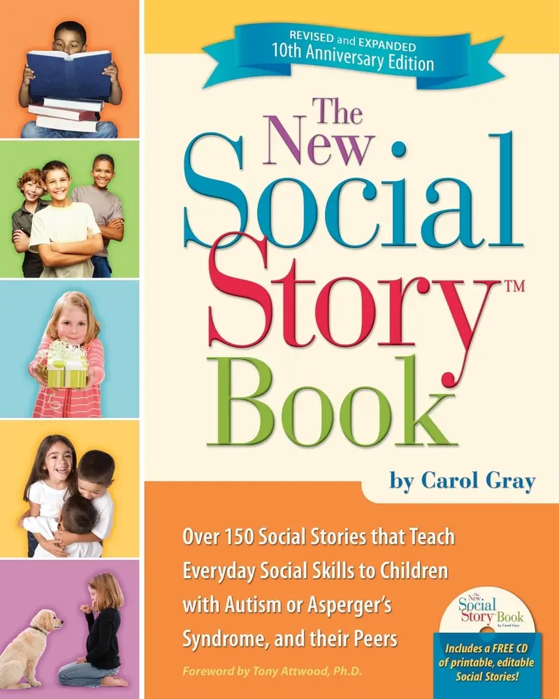 USED Book - The New Social Story Book, Revised and Expanded 10th Anniversary Edition: Over 150 Social Stories that Teach Everyday Social Skills to Children with Autism or Asperger's Syndrome and their Peers by Carol Gray (Paperback) - english