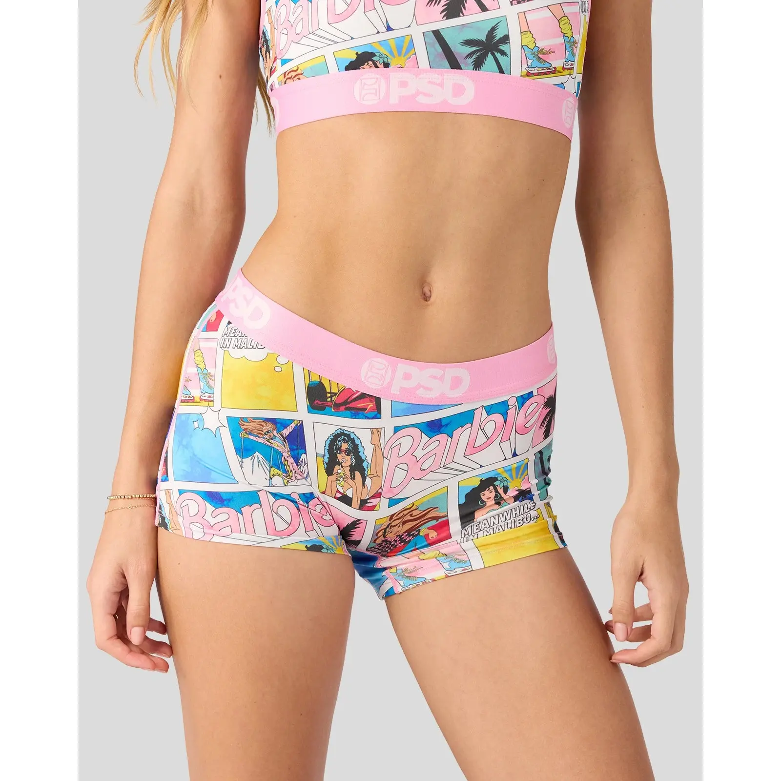 PSD Womens Barbie Malibu Boy Short Underwear - Comfortable, Breathable, Ultra-light Fabric
