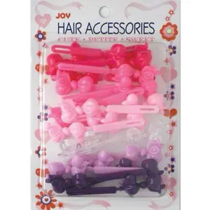 Joy Hair Barrettes 20ct Ribbon